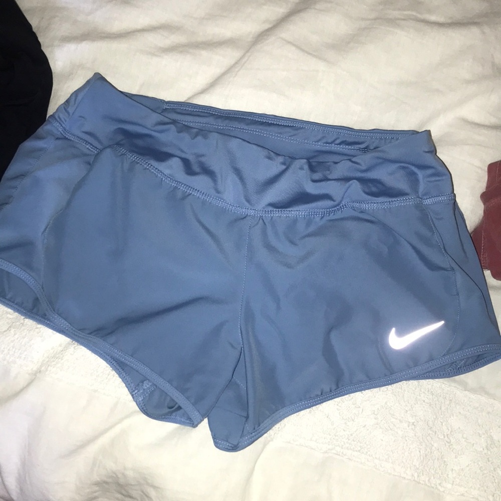 Baby blue nike shorts